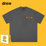 Drew T Shirts Short Sleeve Letter Cotton T-shirt Loose