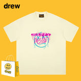 Drew T Shirts Smiley T-shirt Cotton Short Sleeve