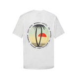 Rhude T Shirt Sunset Coconut Alphabet Print Short Sleeve T-Shirt