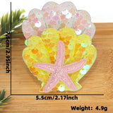Themed Party Supplies Cartoon Seashell & Starfish Hair Clips – Ocean Theme Birthday Party Accessories