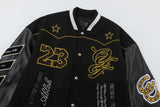 Off White Jacket Spring and Autumn OW Hot Diamond Letter Pattern Baseball Jacket Jacket