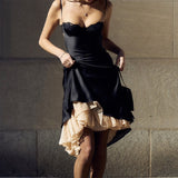 Women Dresses Two-Piece Fashion Sexy Temperament Dress