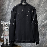 Chh Chrome Hearts Sweatshirts Autumn and Winter Hot Diamond Star Casual Crew Neck Sweater