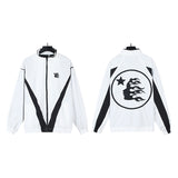 Hellstar Jackets & Sweatpants Flight Jacket Windbreaker Jacket Zip Sports Casual Trousers