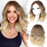 Women's Wigs Silicone Net 4X1 Lace Graduation Short Bob Curly Lace Wig