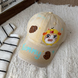 Y2k hot girl hat heavy industry hand-painted cartoon cat baseball cap women's sunshade peaked cap men