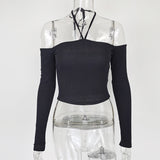 Women Tops Fashion Breathable Long Sleeves Top (ZJ0415)
