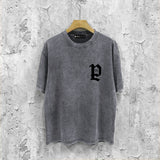 Purple Brand Distressed T Shirts Short Sleeve