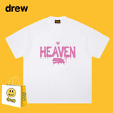 Drew T Shirts Smiley Face Letter Printing