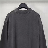 Men T-shirts Paris German Chariot Band Long Sleeve T-Shirt Loose Wash Old