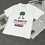 Men T-shirts CPFM.XYZ X McDonalds X Cacus Jack Green Vegetable Short Sleeve T-Shirt
