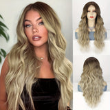 Women's Wigs Long Curly Hair Fiber Headgear Wigs