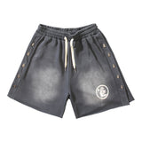 Hellstar Shorts Wash Black Old Casual Shorts Hot Pants