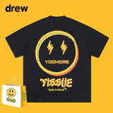 Drew T Shirts Lightning Smiley Print