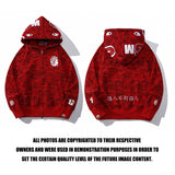 Bathing Ape Hoodie Anniversary Full Zip Hoodie Camo Shark Hooded Sweater Jacket