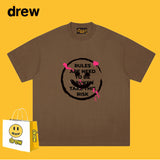 Drew T Shirts Short Sleeve Printed round Neck