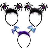 Halloween headband Halloween Spider Headband – Kids’ Fun Feather & Bat Party Hair Accessory
