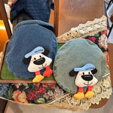 Y2k hot girl hat heavy industry cute puppy doll cowboy summer duck tongue beret hat