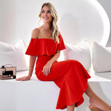 Women Dresses Elegant Fashion Casual Dress (HMR0410)