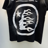 Hellstar T Shirt Vintage Old Loose Casual Short Sleeve T-Shirt