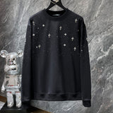 Chh Chrome Hearts Sweatshirts Autumn and Winter Hot Diamond Star Casual Crew Neck Sweater