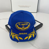 Rhude Hat Wheat Ear Letter Embroidery Old Baseball Cap