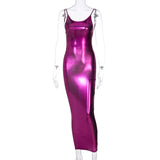 Women Dresses Elegant Fashion Cool Sexy Shiny Dress