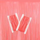 Themed Party Supplies Rain Curtain Banner Table Skirt Party Decoration Backdrop with Neon Glow Glasses Set