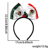 Themed Party Supplies 2026 US-Canada-Mexico World Cup Fan Headband – National Flag Bow Cheerleading Accessory