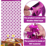 Themed Party Supplies Bow Theme Tinsel Curtain – Pink Ribbon Party Backdrop Decoration