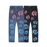 Denim Tears Jeans Loose Men's and Women's Casual Pants