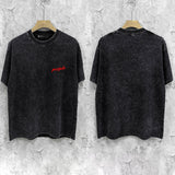 Purple Brand Distressed T Shirts Short Sleeve