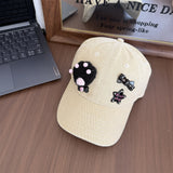 Y2k hot girl hat heavy industry cat claw baseball cap sunshade peaked cap men