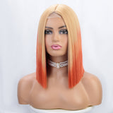 Women'S Wigs Short Bob Lace Front Synthetic Wig