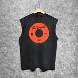 Purple Brand Distressed Tank T Shirts Distressed Sleeveless T-shirt Vest