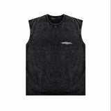 Purple Brand Distressed Tank T Shirts Distressed Sleeveless T-shirt Vest