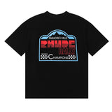 Rhude T Shirt Alphabet Slogan Printed Short Sleeve T-Shirt