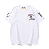 Bathing Ape T Shirt Summer Numeric Alphabet Print Short Sleeve T-Shirt