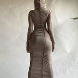 Women Dresses Fashionable Women's Dresses with Sun Protection - Elegant and Form-Fitting