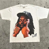 Street Unisex T-shirt Portrait Y2k Gothic Hip Hop