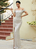 Women Party Dress Sequined Banquet Dress Evening Gown (Ss0416)