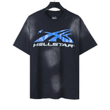 Hellstar T Shirt Wash Printed Short Sleeve T-Shirt