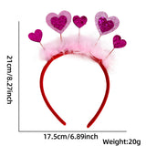 Themed Party Supplies Bachelorette Party Heart Headband – Valentine’s Day Love-Themed Bar Accessories