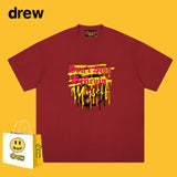 Drew T Shirts Smiling Face T-shirt Loose Men