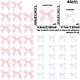 Themed Party Supplies Bow Theme Party Decoration – Foil Curtain with DIY Polyester Bow Accessories