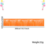 Themed Party Supplies 30×300cm Neon Fringe Banner – Macaron Color Tinsel Curtain PET Garland for Kids Birthday Party