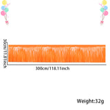 Themed Party Supplies Neon Theme Party Decoration Set – Fluorescent Fringe Curtains, Colorful Banners & Table Skirts