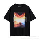 Purple Brand T ShirtsPurple Micro Label Letter Pattern Printed Short Sleeve T-Shirt