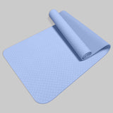 Yoga Mat TPE Yoga Mat Non-slip Sports Fitness Dance Mat Skipping Rope Shock Absorption Soundproof Floor Mat