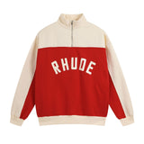 Rhude Pants & Jackets, Fleece Half Zip Jacket Men's and Women's Track Pants
